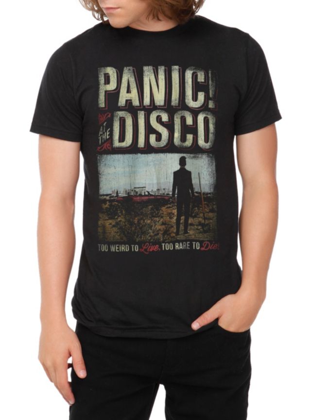 P!ATD TOO WEIRD TO LIVE T-SHIT